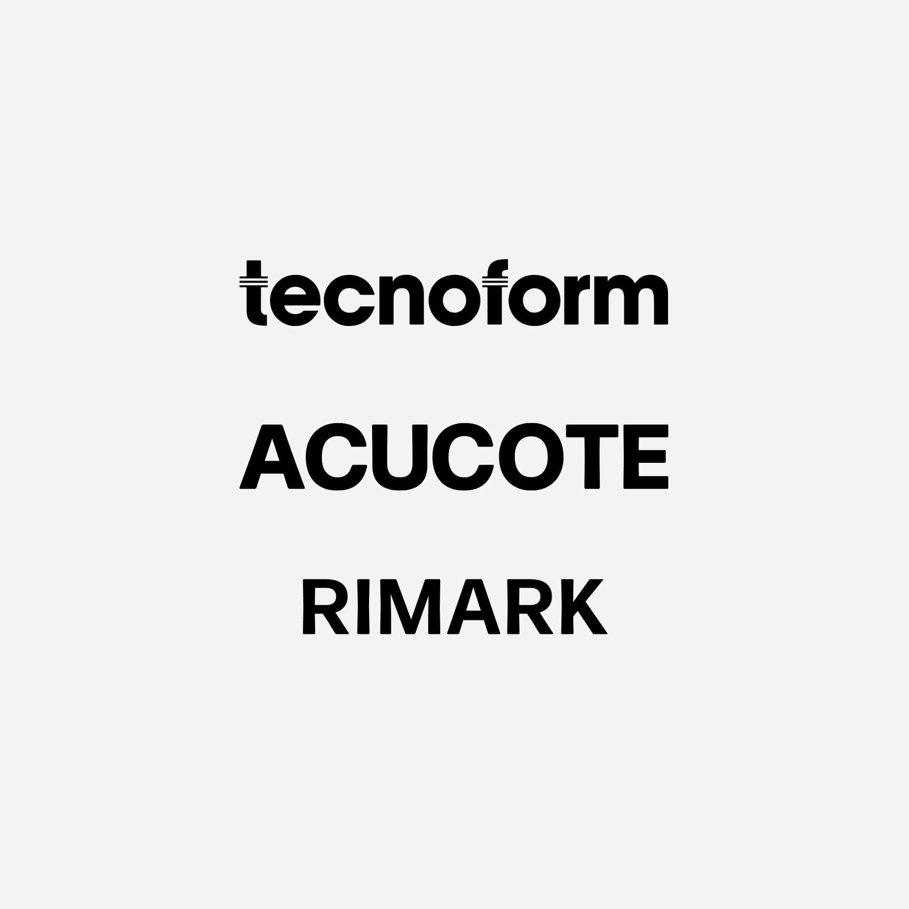 Tecnoform, Acucote, Rimark